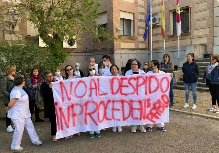 Movilización de la plantilla de la contrata de la Limpieza de los hospitales de Toledo