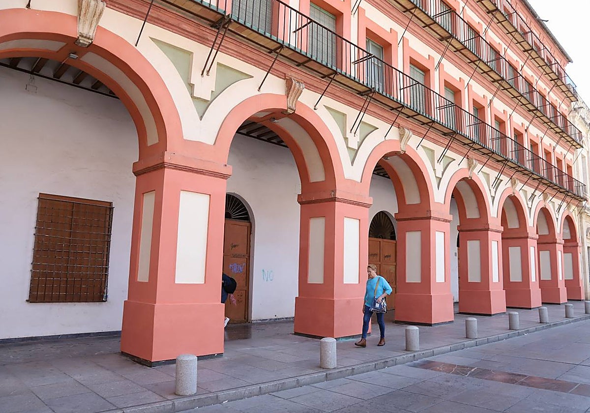 Soportales de la Corredera en la zona del Pósito