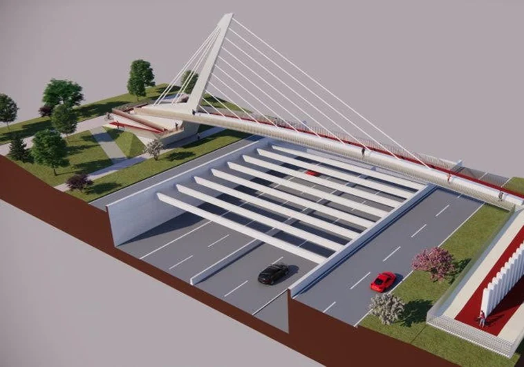 Licitan las obras para una pasarela peatonal y el carril bici de Santa Bárbara al Polígono de Toledo