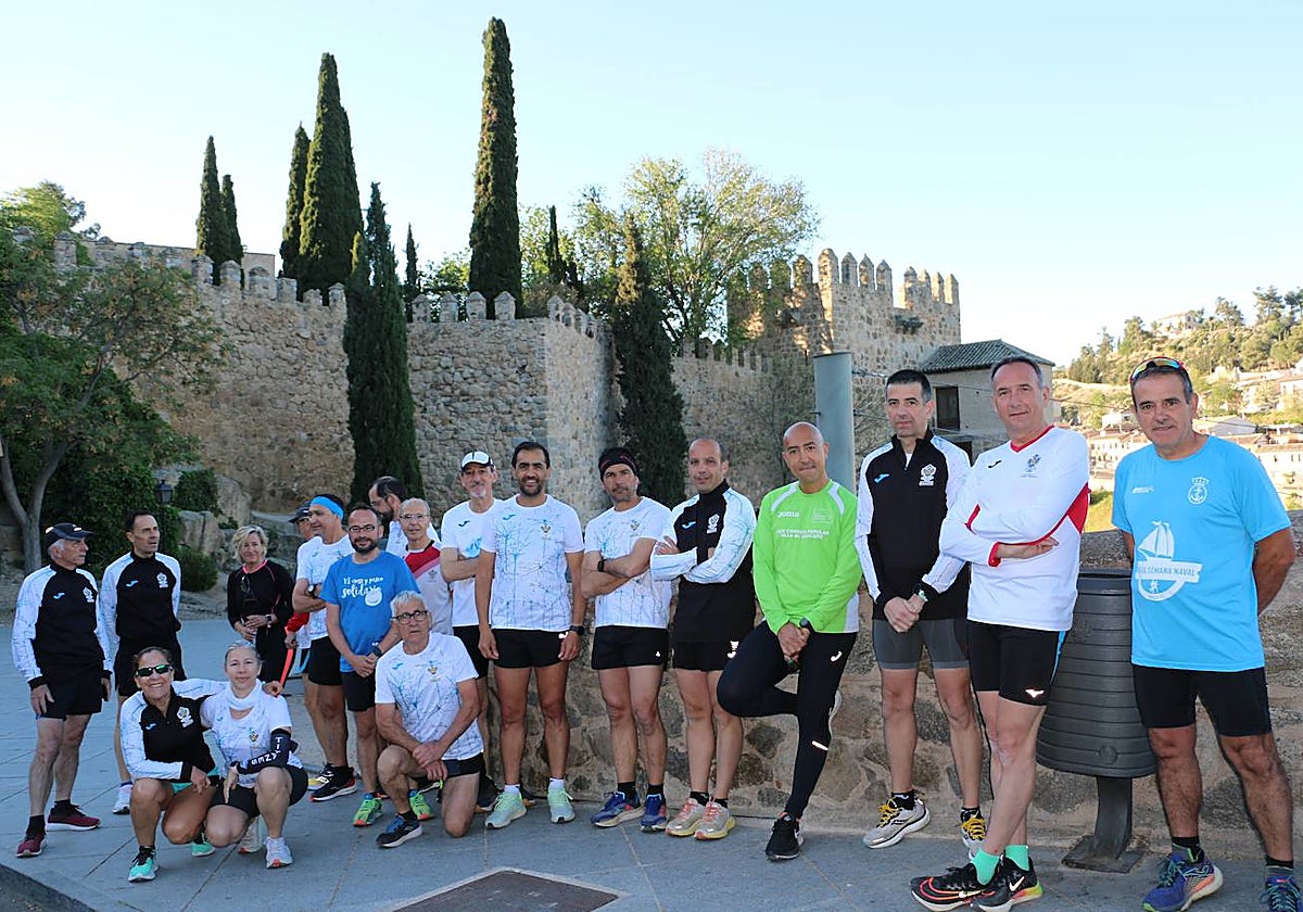 Deportistas participantes en la iniciativa solidaria