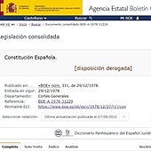 España se queda sin Constitución durante 12 minutos por un fallo informático