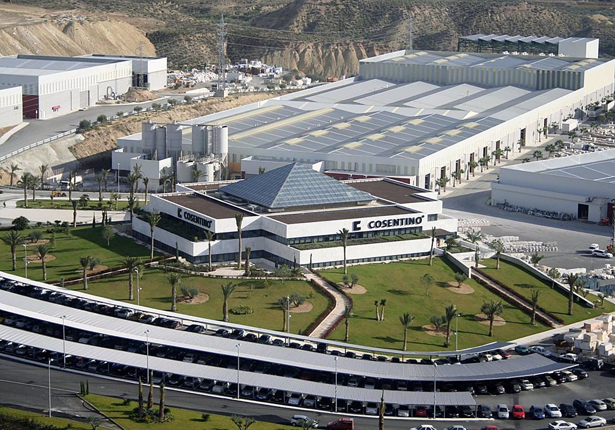 Vista de la sede del Grupo Cosentino en Cantoria (Almería).