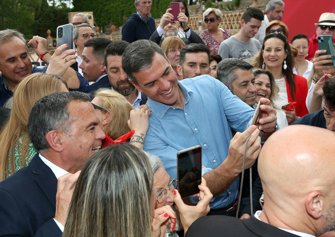 El mitin de Pedro Sánchez en Toledo, en imágenes