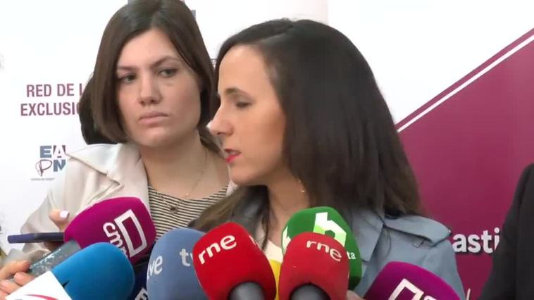 Belarra señala al PSOE: "Está haciendo daño a la coalición pactando con el PP un retroceso en derechos de las mujeres"