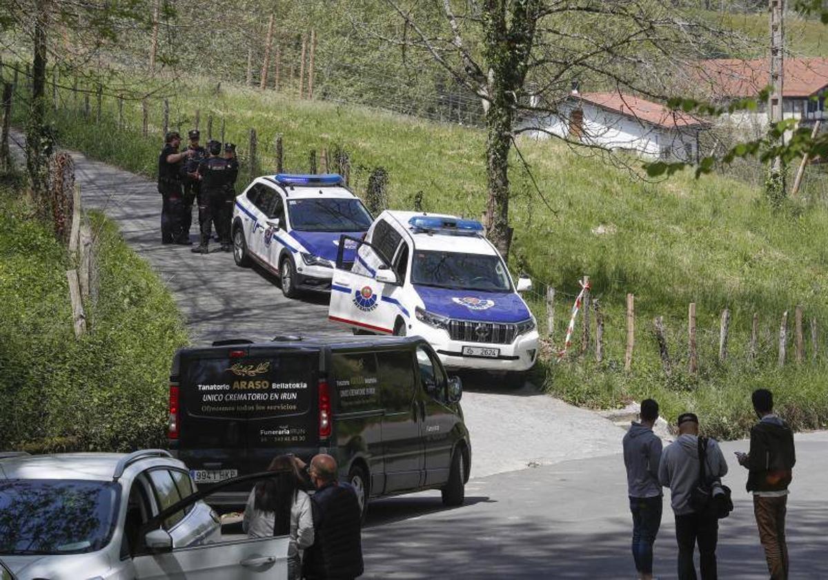 Lugar cercano a donde fueron hallados los dos cuerpos sin vida en Irún