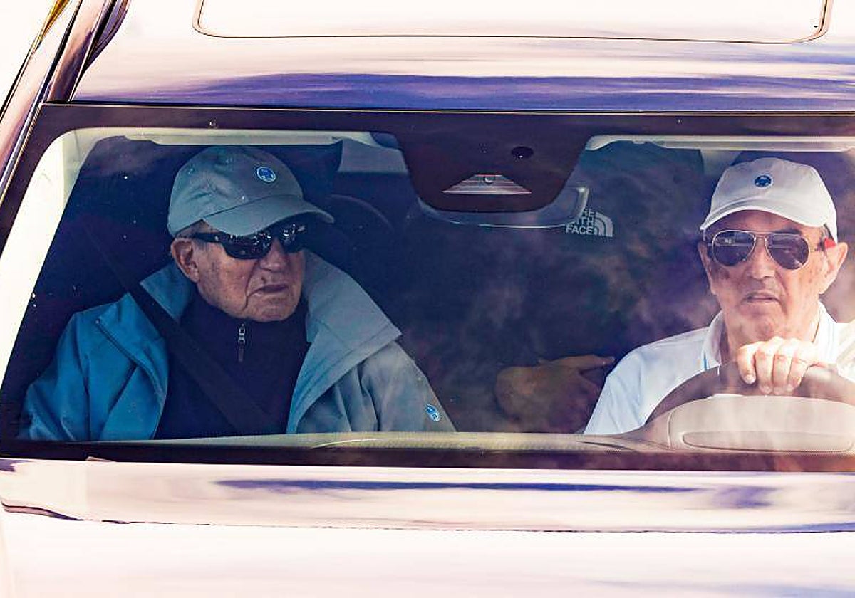 Don Juan Carlos y Pedro Campos, este sábado en Sangenjo