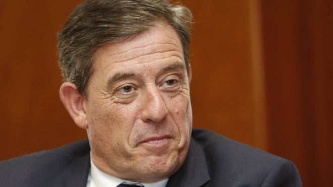 Besteiro, durante la entrevista con ABC el pasado viernes