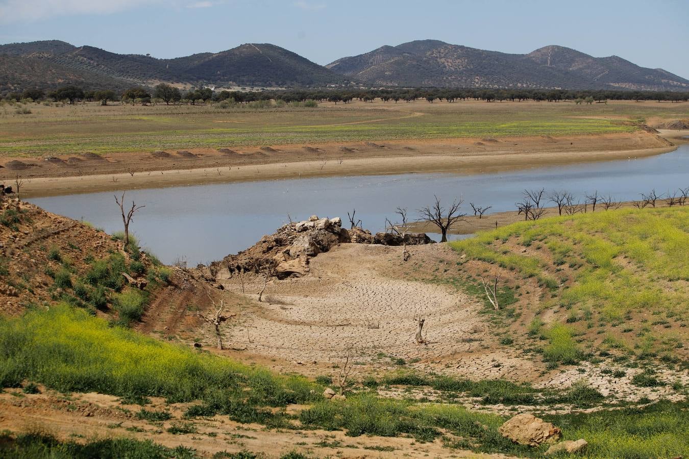 El impactante paisaje de sequía en los pantanos de Córdoba, en imágenes