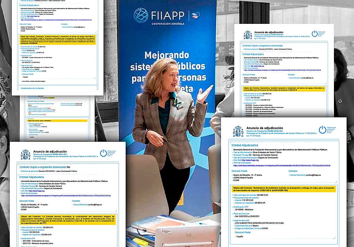 La vicepresidenta segunda del Gobierno y las licitaciones adjudicadas al grupo Kapan