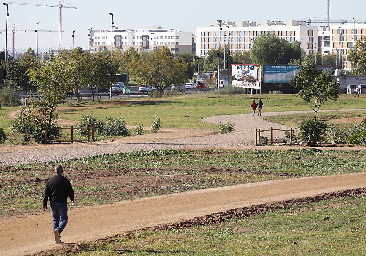Parque del flamenco, al que continúa el de la Arruzafilla