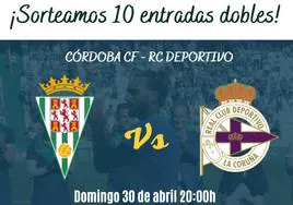 ABC Córdoba te regala diez entradas dobles para el Córdoba CF - Deportivo del domingo 30