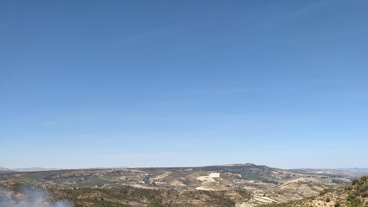 El Infoca lucha contra un incendio forestal declarado en la provincia de Granada