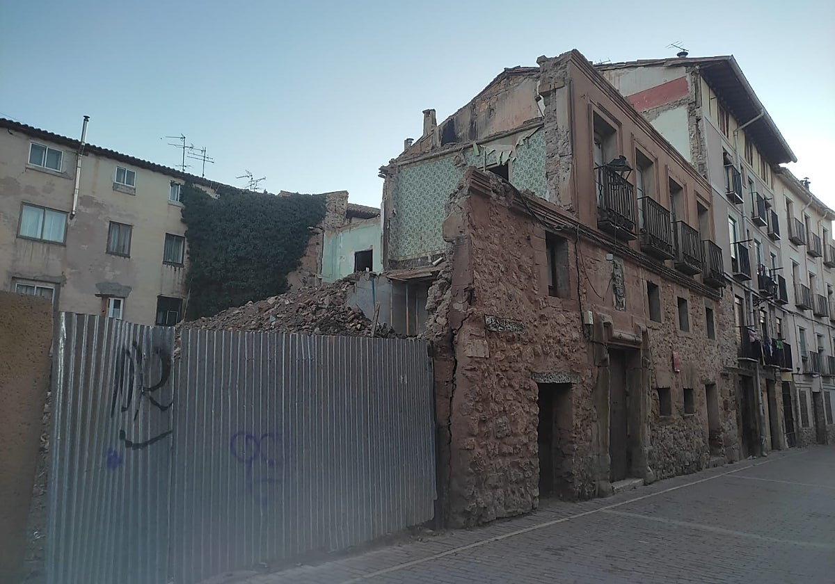 Estado actual del Palacio de los Arias, en Molina de Aragón (Guadalajara)