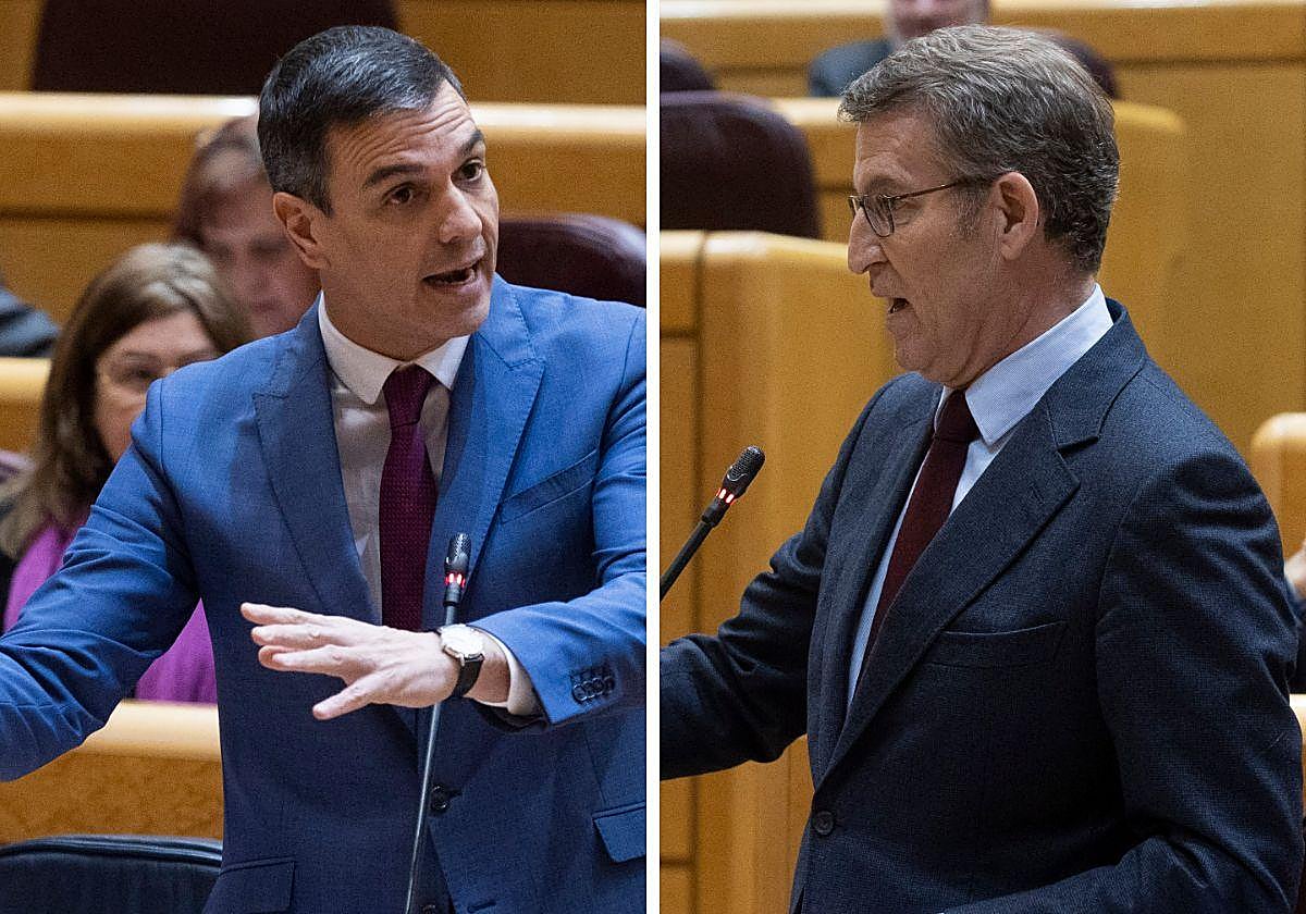 Pedro Sánchez y Alberto Núñez Feijóo