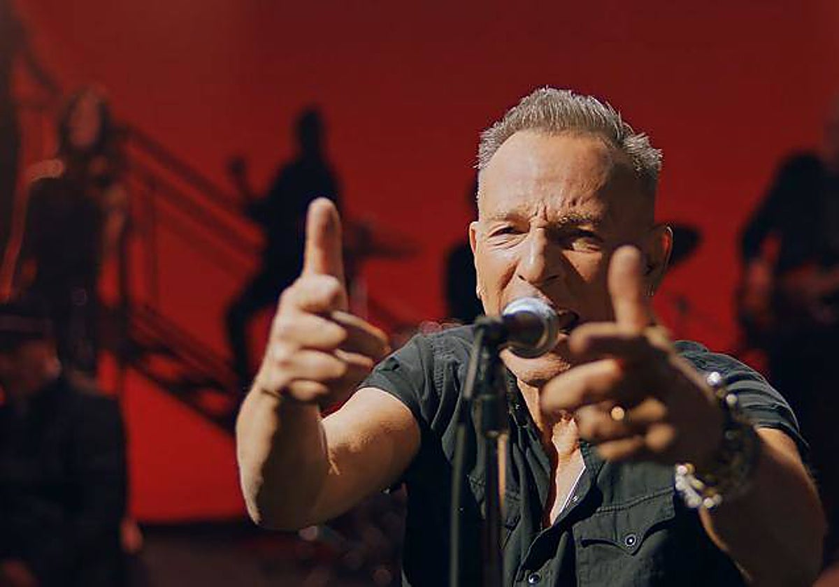 Springsteen, durante el videoclip de uno de los temas de su último disco