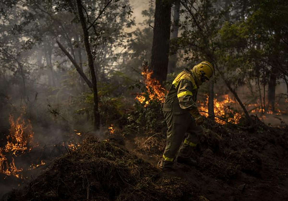 Incendio en agosto de 2022, en la provincia de Orense