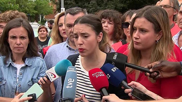 Irene Montero lamenta el "retroceso" penal introducido en la reforma de la ley del 'solo sí es sí'