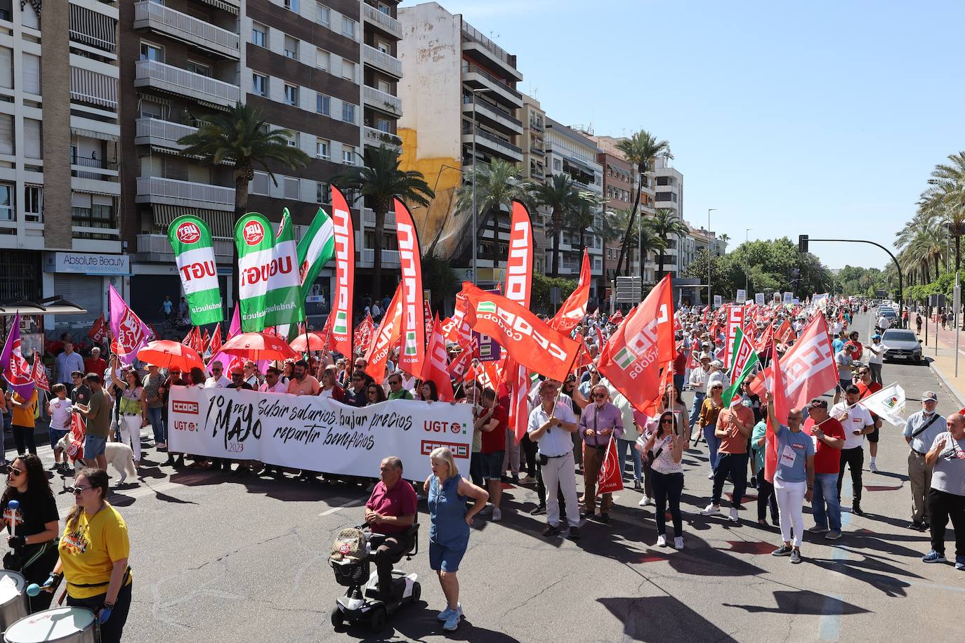 La manifestación del 1 de Mayo en Córdoba, en imágenes