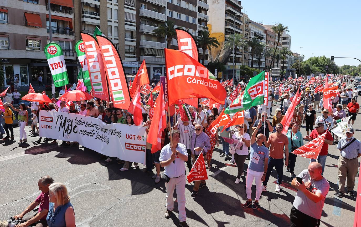 La manifestación del 1 de Mayo en Córdoba, en imágenes