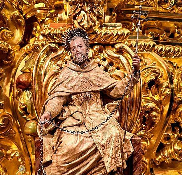 Imagen de San Pedro Nolasco, del paso del Señor de Coronación de Espinas