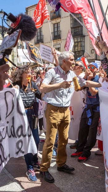 Enfrentamiento en la manifestación de Soria por el 1 de Mayo