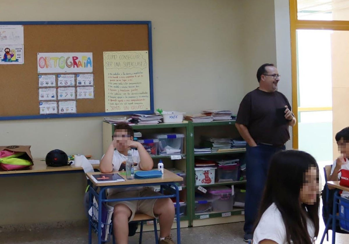 Alumnos en un colegio andaluz