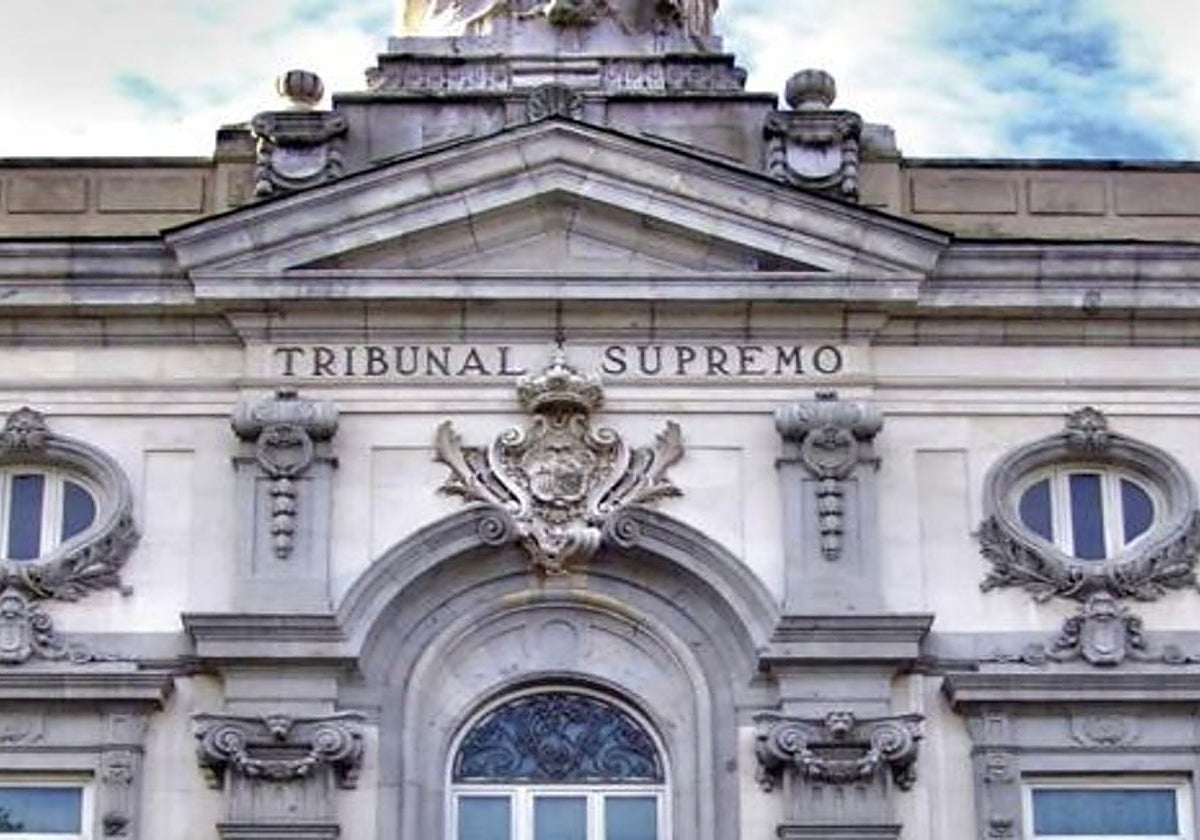 Fachada del Tribunal Supremo, en Madrid