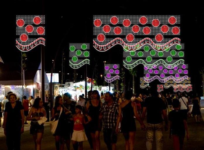 Feria de Córdoba 2023 | Así es la nueva iluminación que estrenará El Arenal