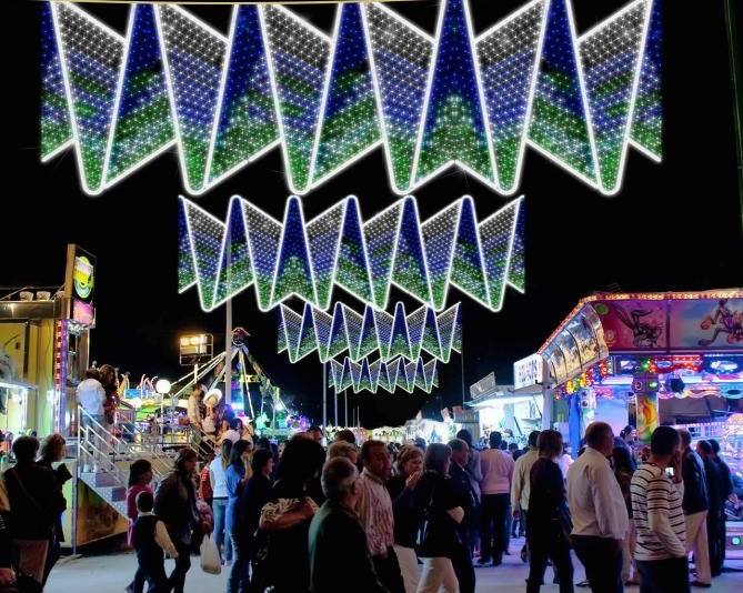Feria de Córdoba 2023 | Así es la nueva iluminación que estrenará El Arenal