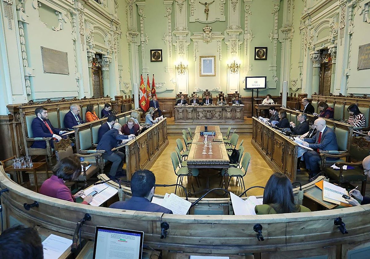 Pleno del Ayuntamiento de Valladolid, en una imagen de archivo