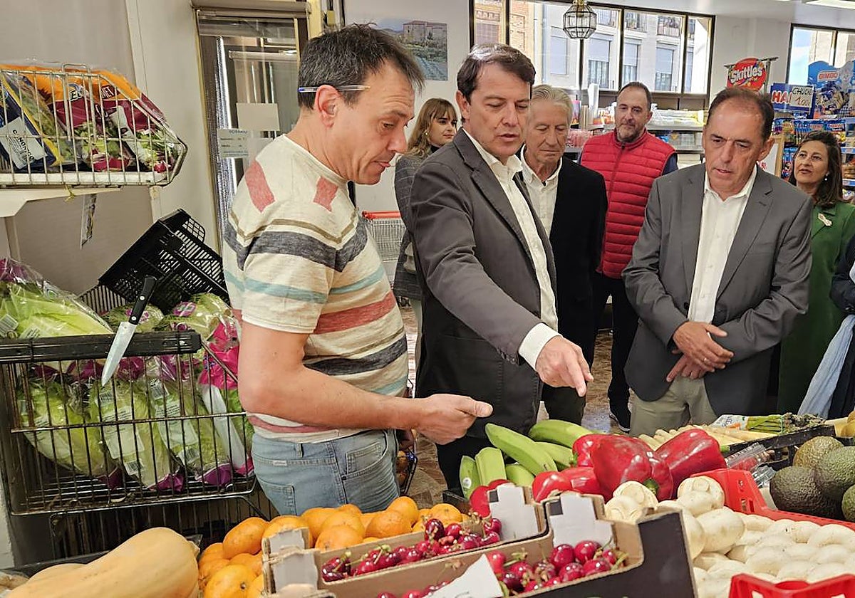 Alfonso Fernández Mañueco, en un acto del PP en Ólvega (Soria) este miércoles