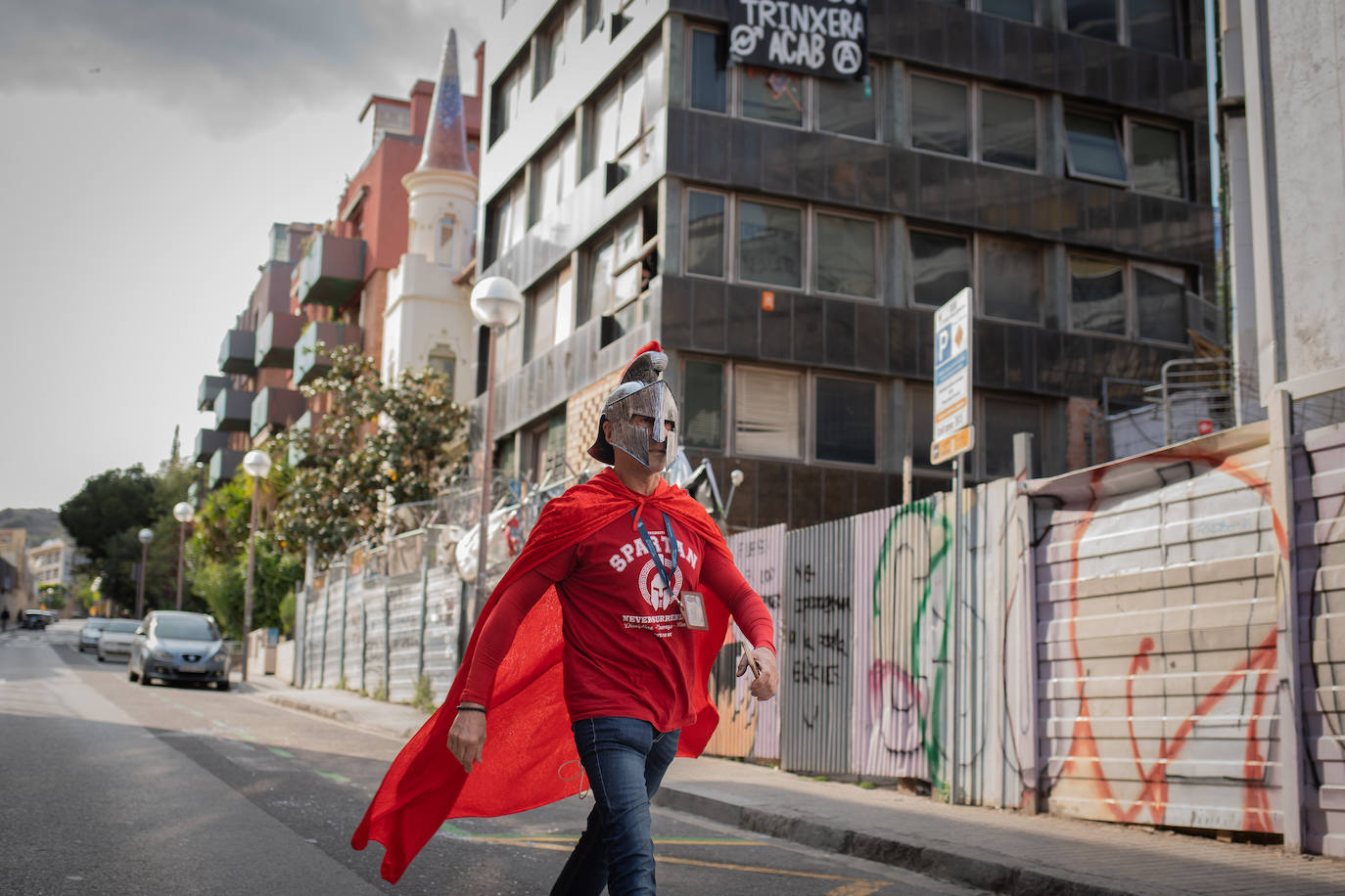Desalojo de casas okupadas en Barcelona