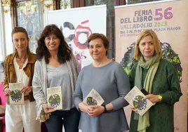 Dolores Redondo, Javier Castillo, Elvira Lindo, Rayden y el actor de 'Sandokán', en la Feria del Libro de Valladolid