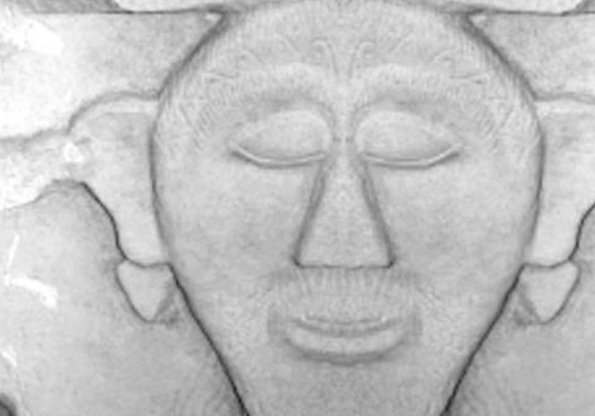 Recreación de la figura que se encontró en Cerro Boyero