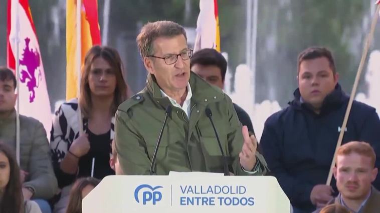 Feijóo presenta al PP como "único reducto" constitucionalista y apela al votante del PSOE