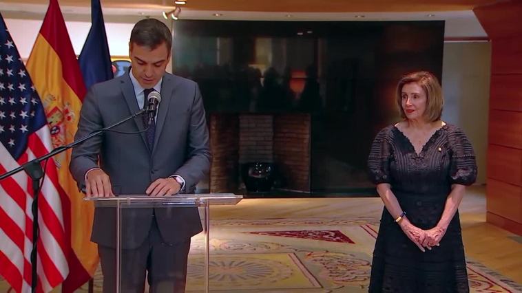 Sánchez a Pelosi: "Nuestras relaciones transatlánticas son más fuertes que nunca"