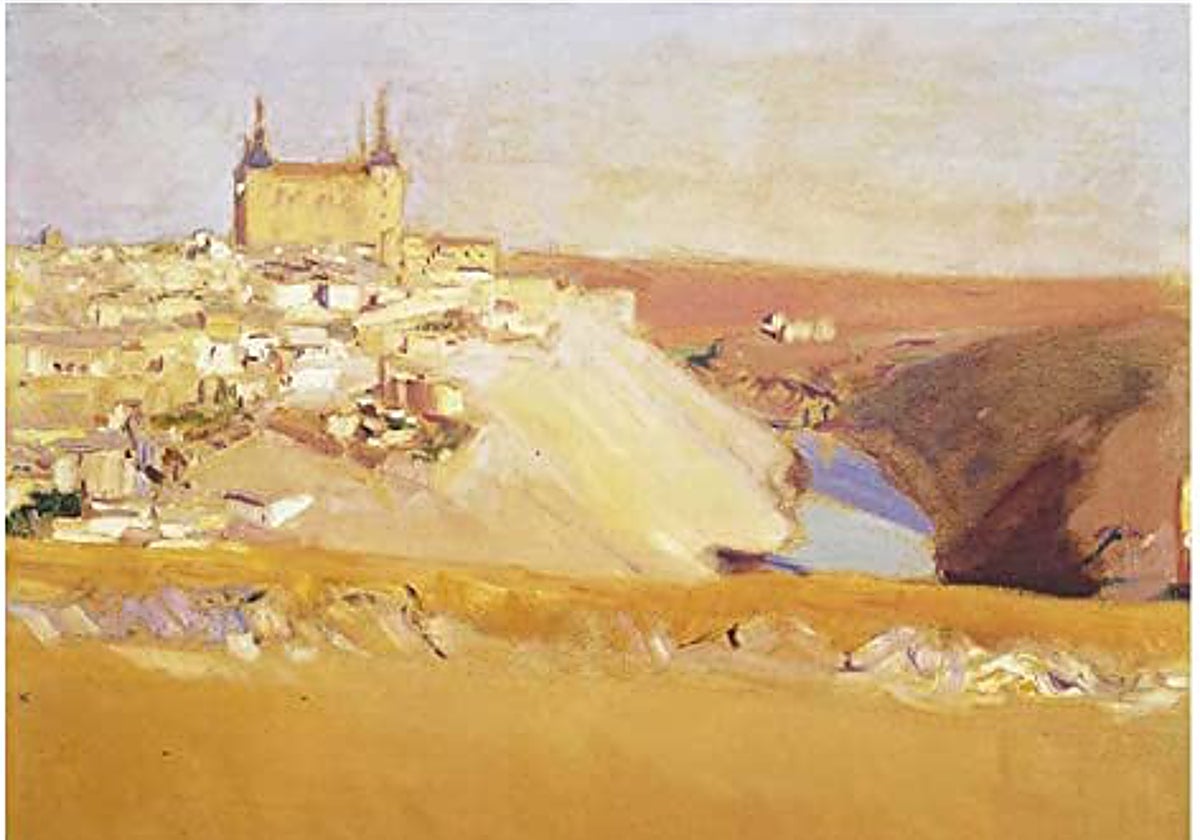 Cuadro de Joaquín Sorolla sobre la ciudad de Toledo