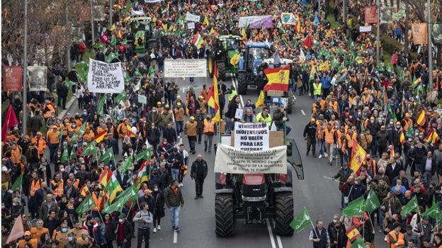 Manifestación a favor del mundo rural de 2022