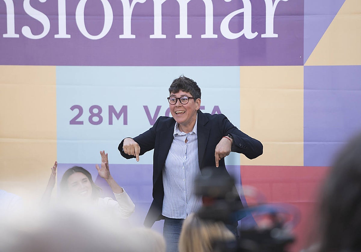 Imagen de la candidata de Podemos a la Alcaldía de Valencia, Pilar Lima