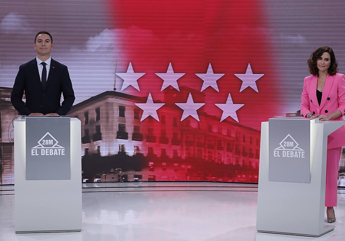 Juan Lobato (PSOE) e Isabel Díaz Ayuso (PP) // Vídeo: Las propuestas en materia de vivienda de los candidatos