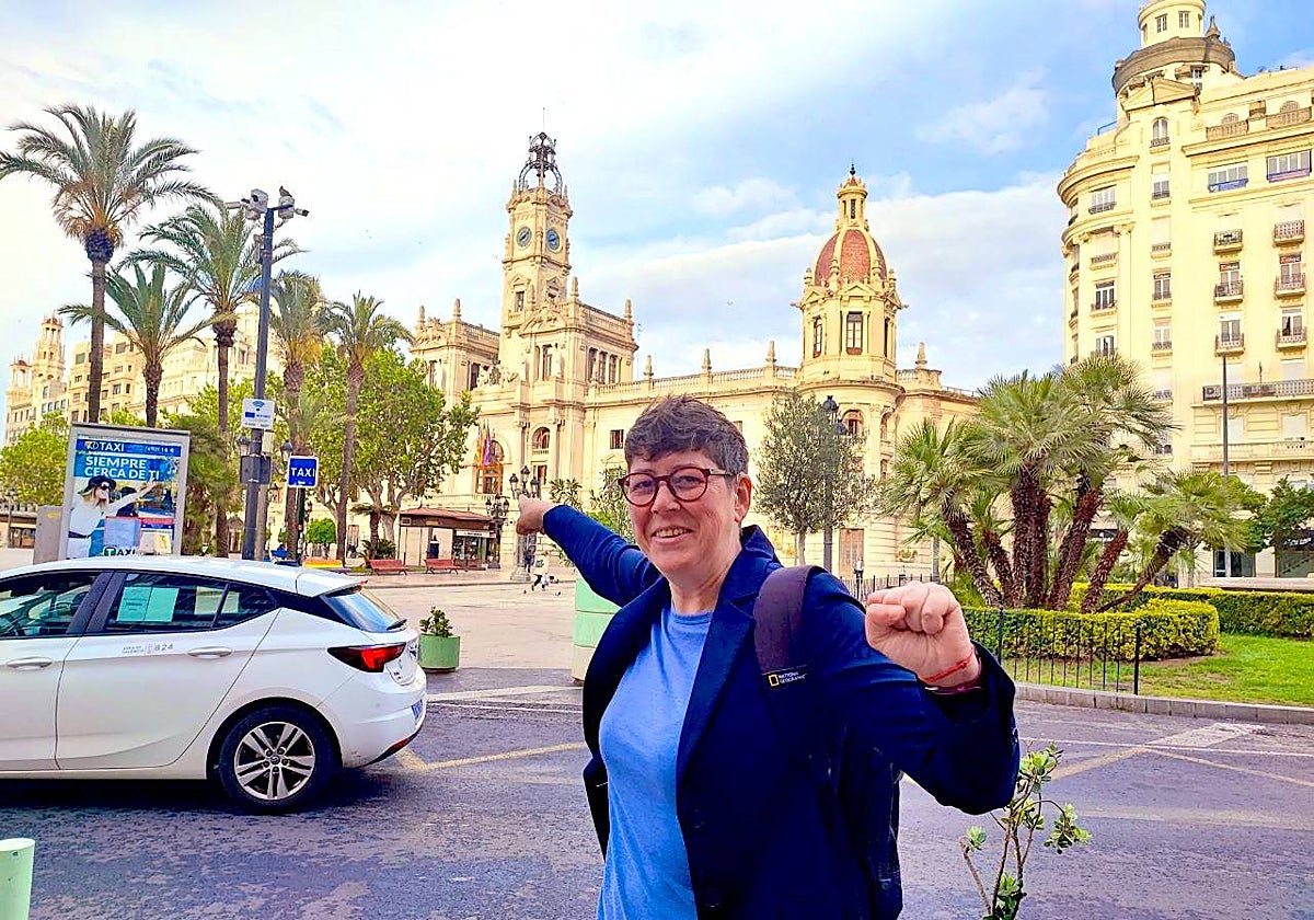 Imagen de la candidata de Unides Podem-Esquerra Unida a la Alcaldía de Valencia, Pilar Lima