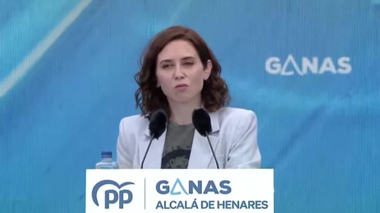 Ayuso pide una amplía mayoría para el PP en toda España frente a un Gobierno "débil"