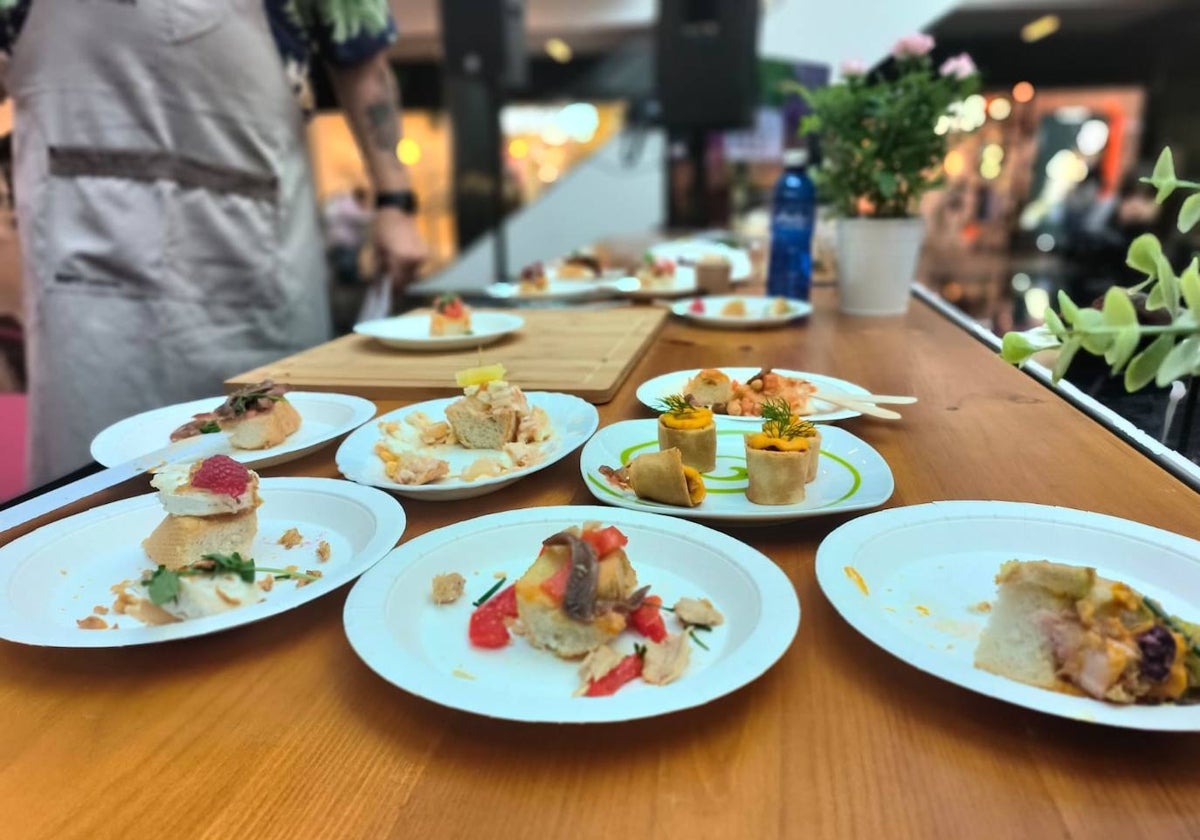 Algunos de los pinchos que se han presentado al concurso