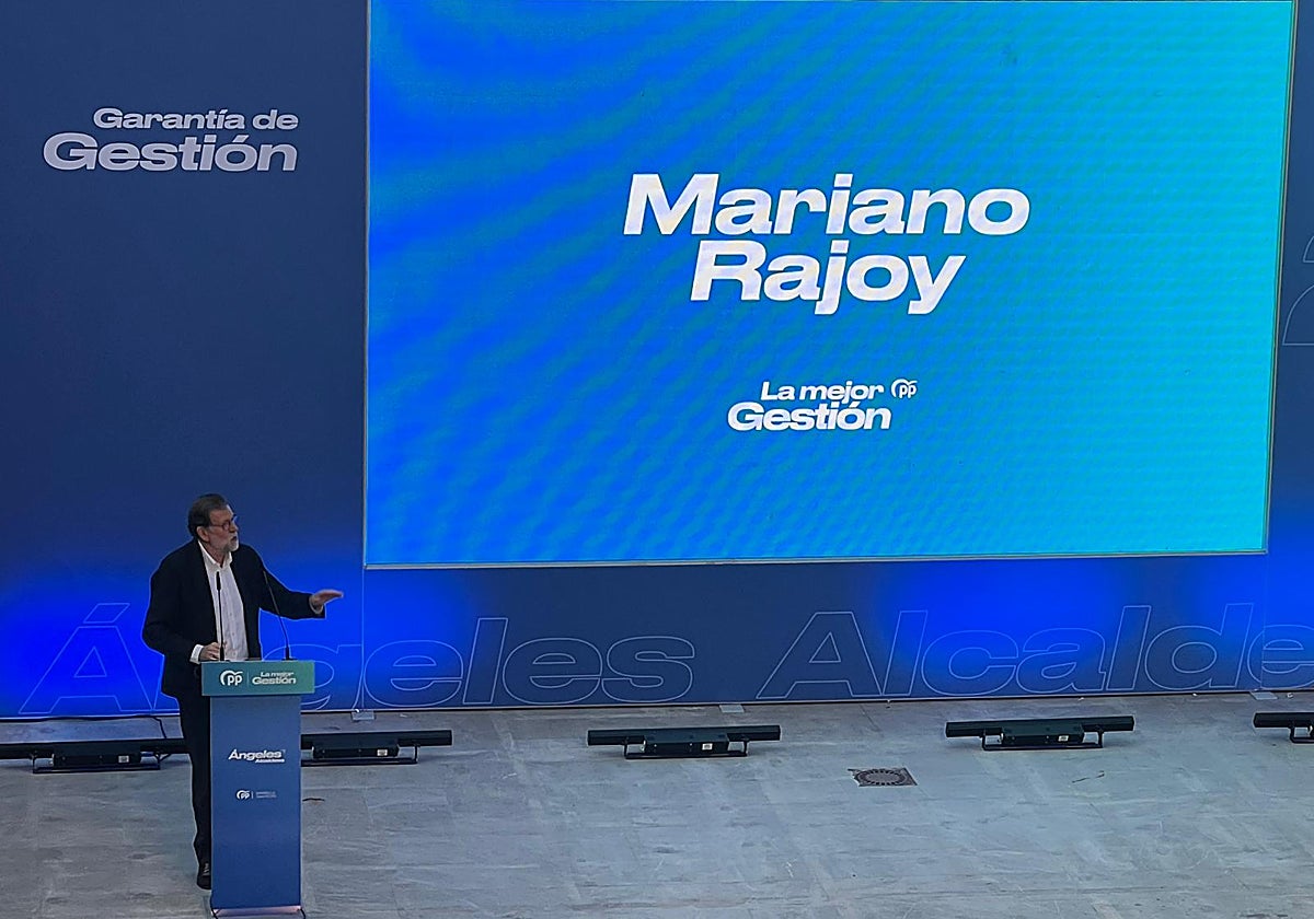 Mariano Rajoy durante su intervención en Marbella