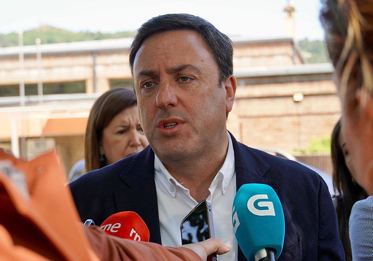 Valentín González Formoso, este domingo en Velle (Orense)