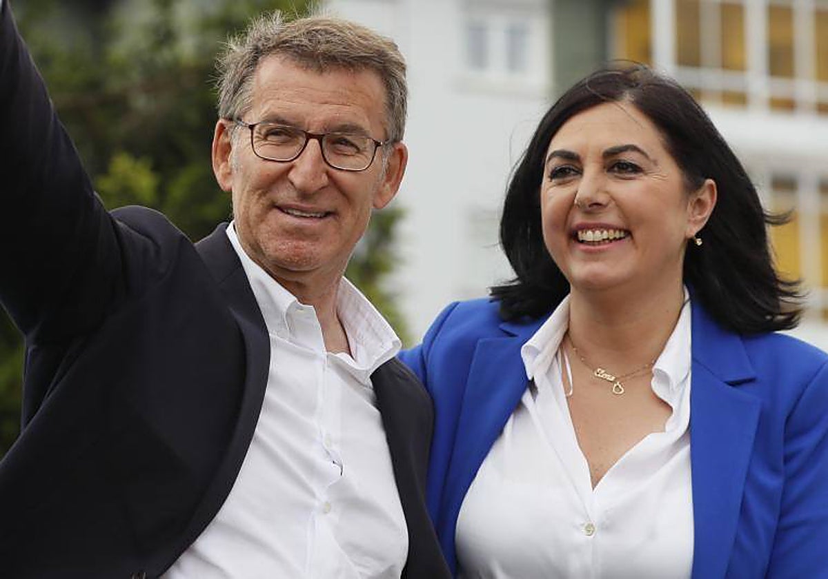 Núñez Feijóo arropó a Elena Candia el pasado viernes en Lugo