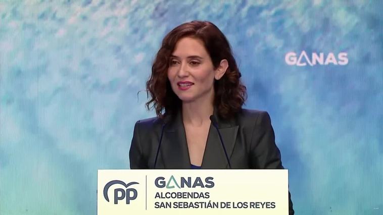 Ayuso se alía con Aznar ante Vox: "Quiero unir a todo lo que está a la derecha de la izquierda"