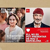 Los candidatos de Barcelona, retratados como indigentes para visibilizar el 'sinhogarismo'
