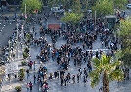 Los Mossos blindan el centro de Barcelona por una protesta a favor de las casas okupadas de la Bonanova