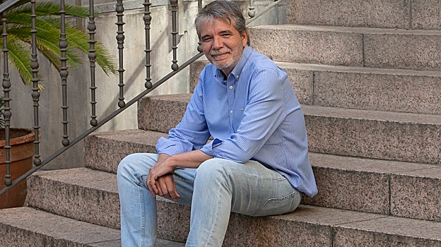 El aspirante posa para ABC